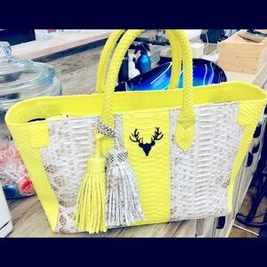 One of a Kind!! Shop Taxidermy Handbag Custom Mackie tote Large python 🐍
